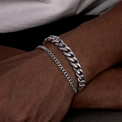 Essential Stainless Steel Chain Duo