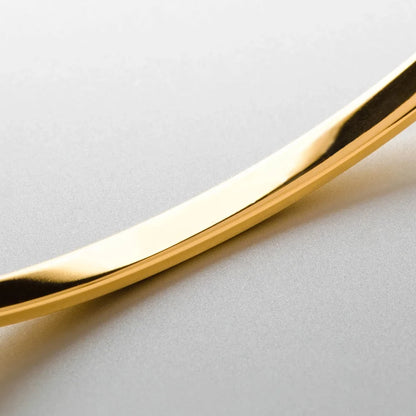 Minimalist Platinum-Plated Stainless Steel Cuff