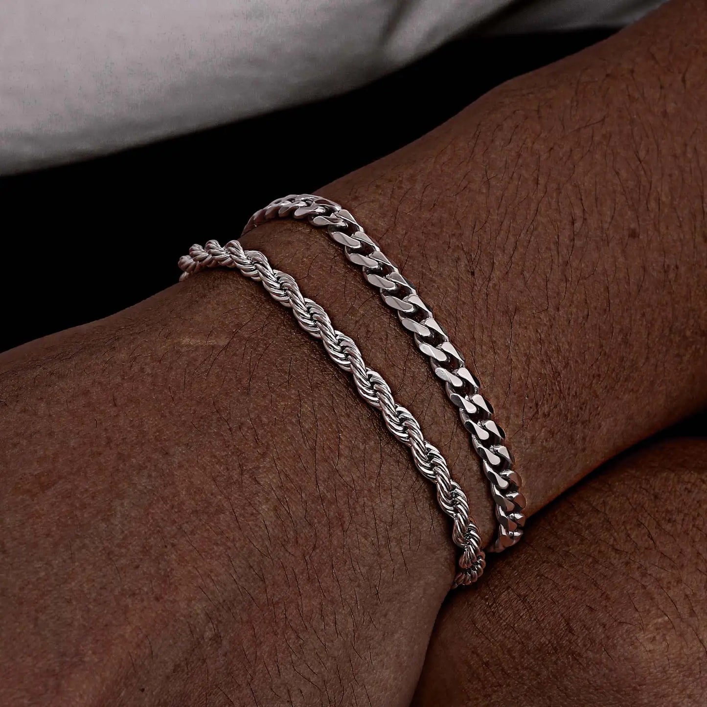 Essential Stainless Steel Chain Duo