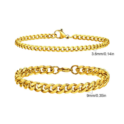Essential Stainless Steel Chain Duo