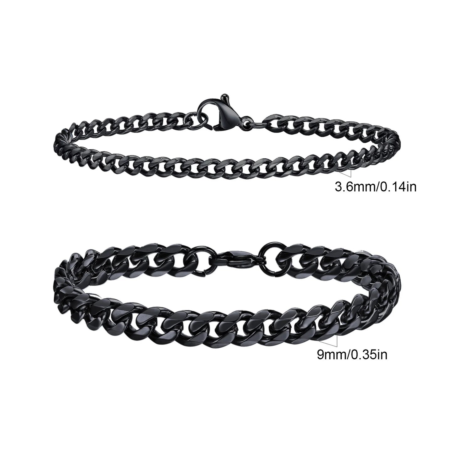 Essential Stainless Steel Chain Duo
