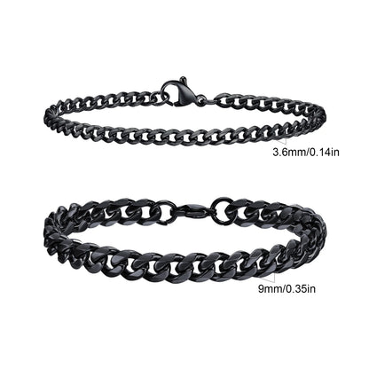 Essential Stainless Steel Chain Duo