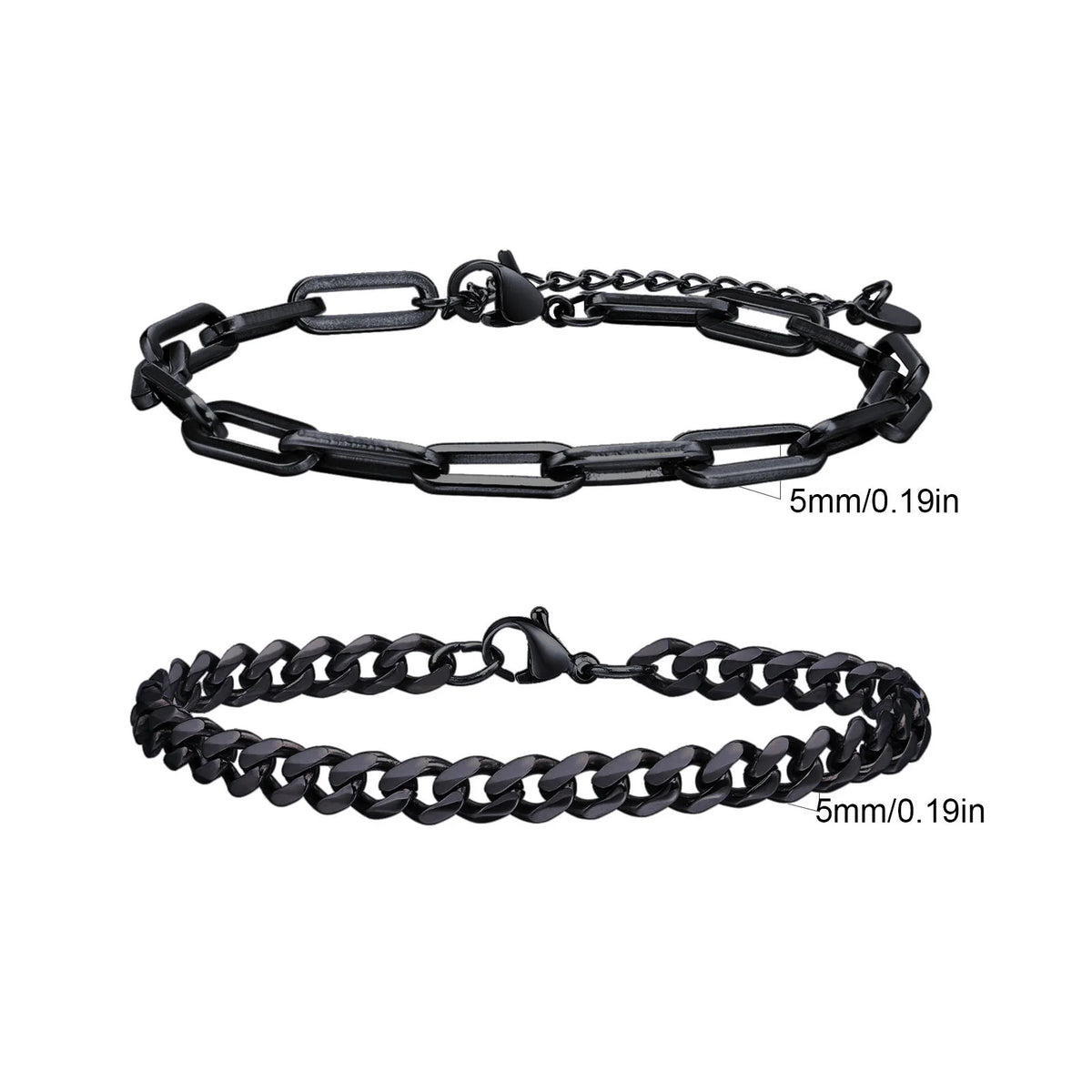 Essential Stainless Steel Chain Duo