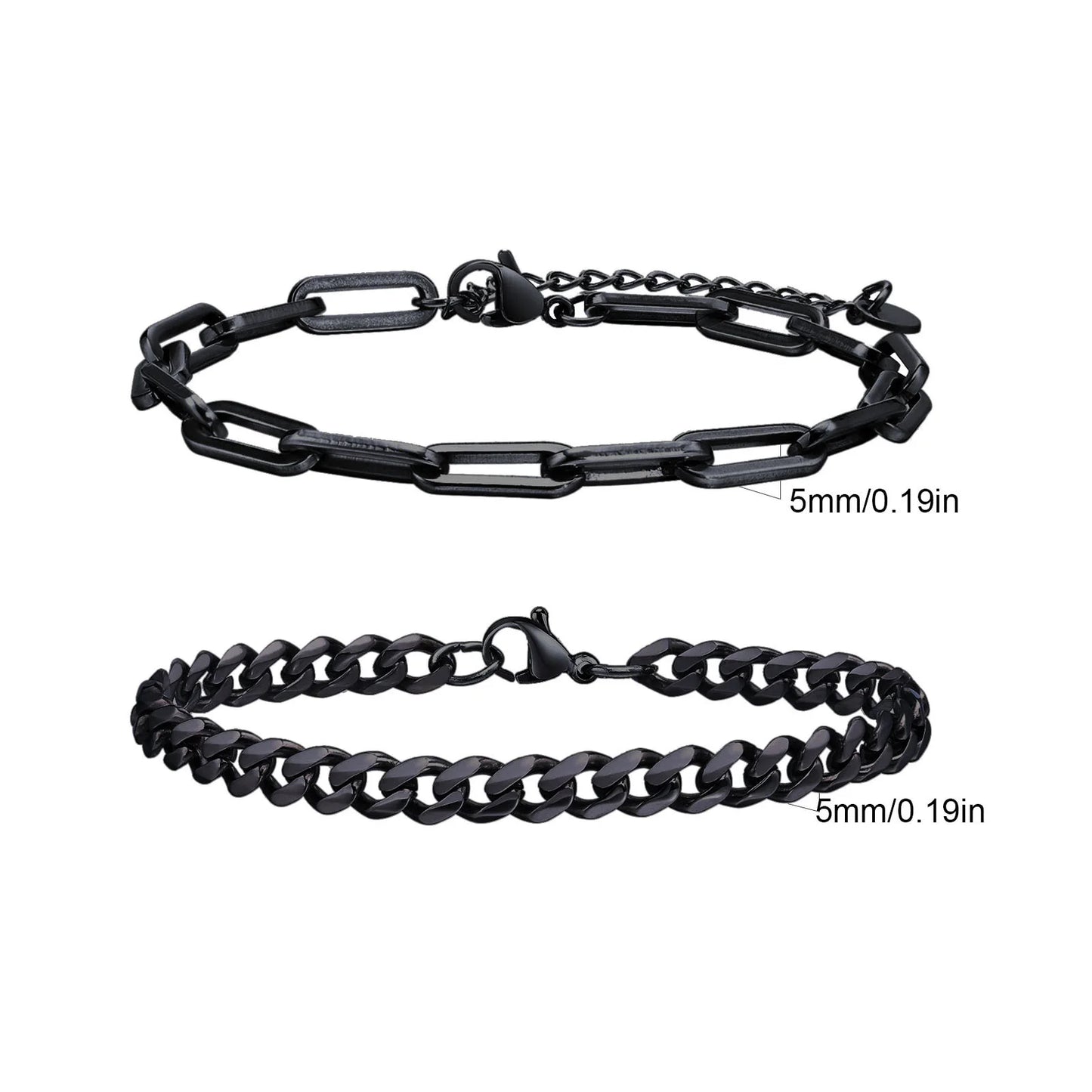 Essential Stainless Steel Chain Duo