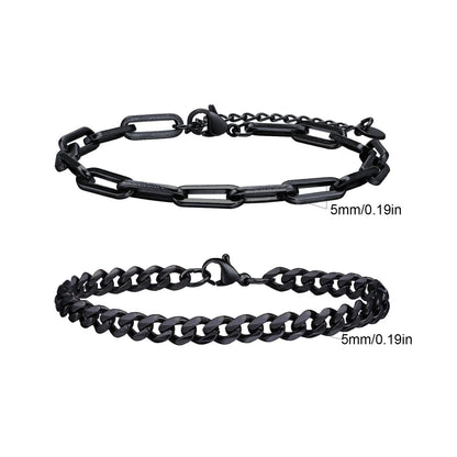 Essential Stainless Steel Chain Duo