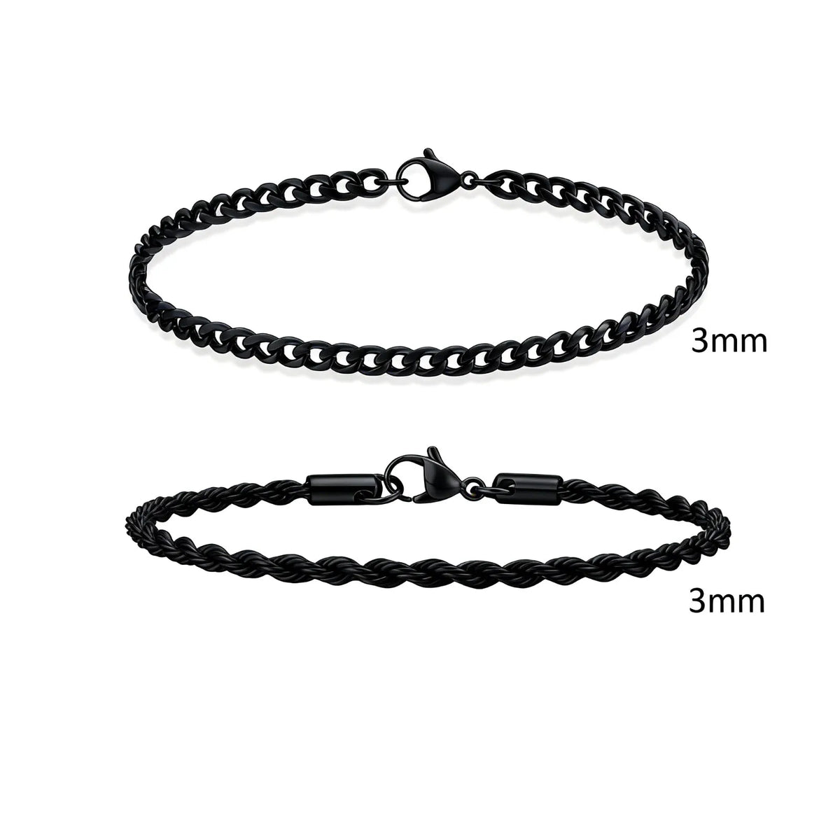Essential Stainless Steel Chain Duo