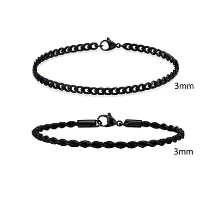 Essential Stainless Steel Chain Duo