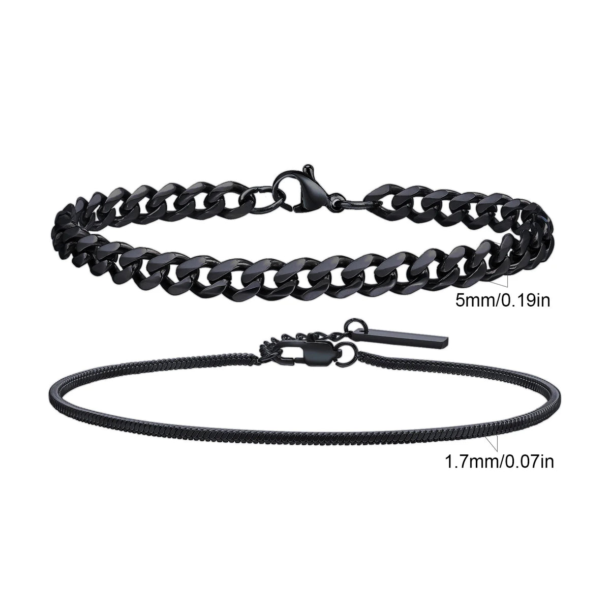 Essential Stainless Steel Chain Duo