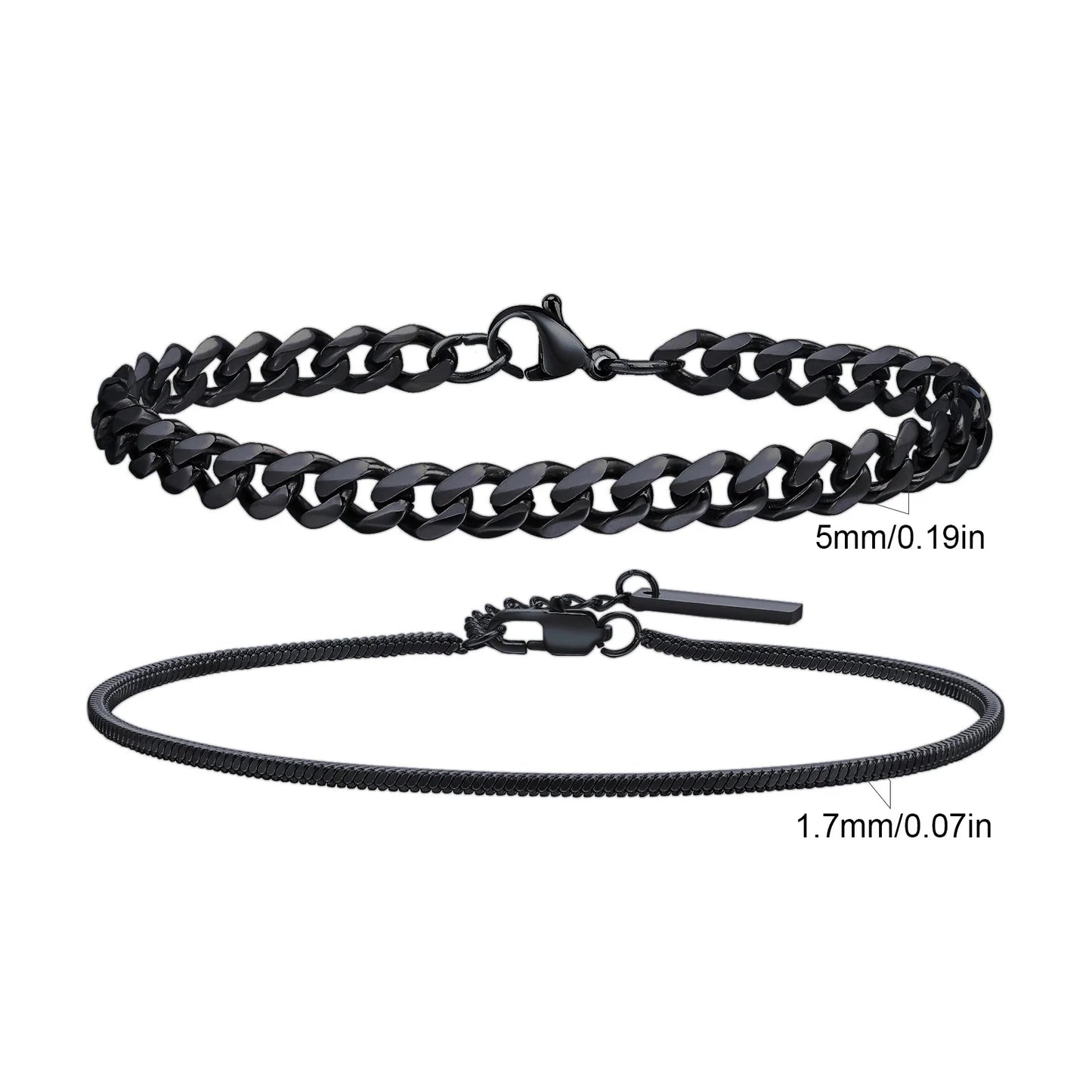 Essential Stainless Steel Chain Duo