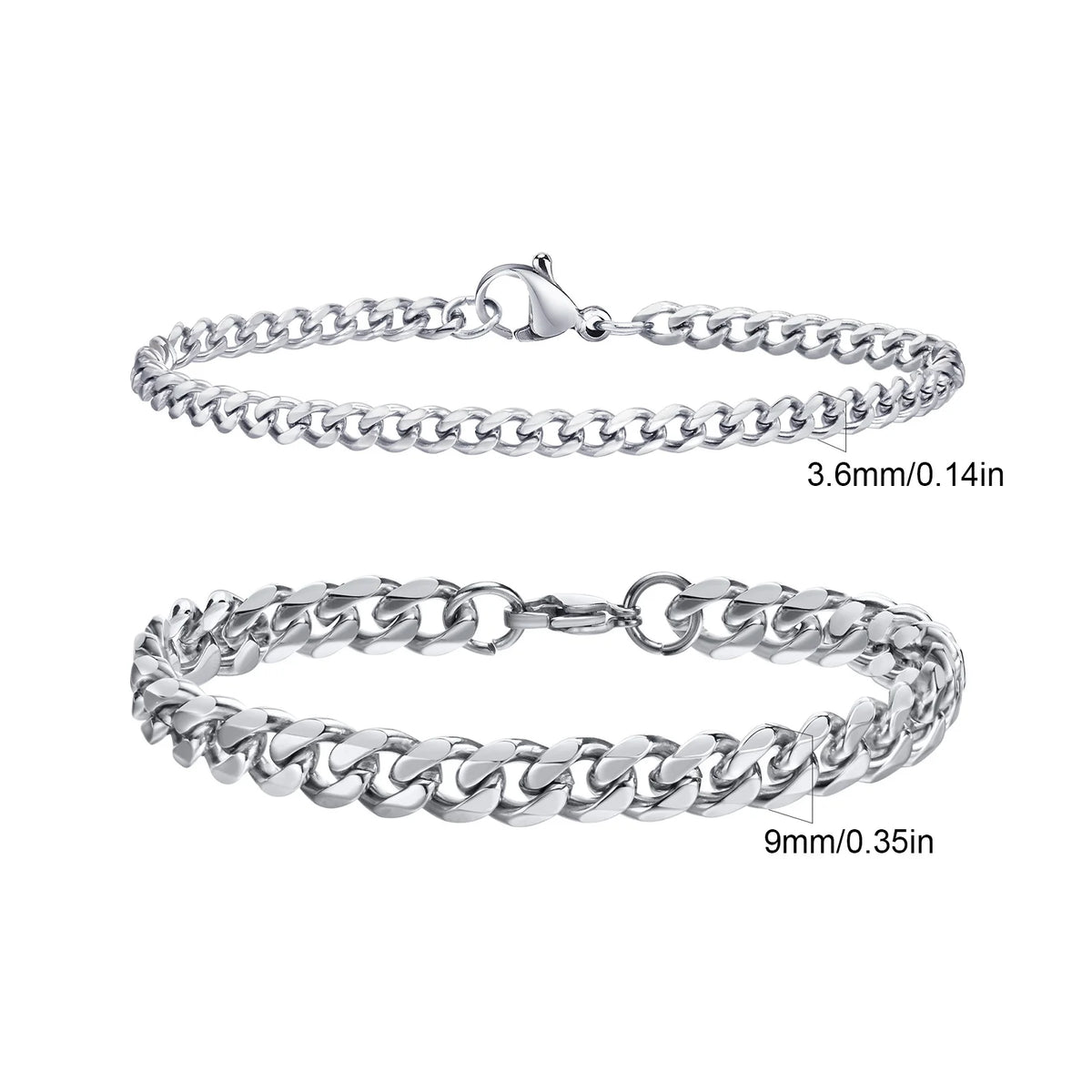 Essential Stainless Steel Chain Duo