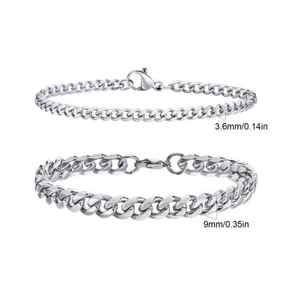 Essential Stainless Steel Chain Duo