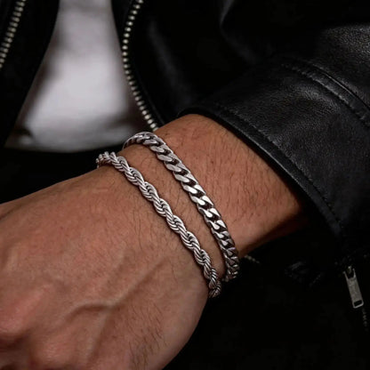 Essential Stainless Steel Chain Duo