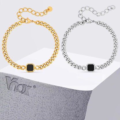 Polished Six-Sided Men's Curb Bracelet