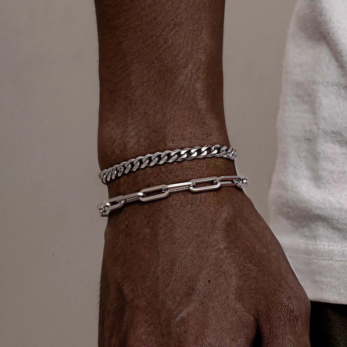 Essential Stainless Steel Chain Duo