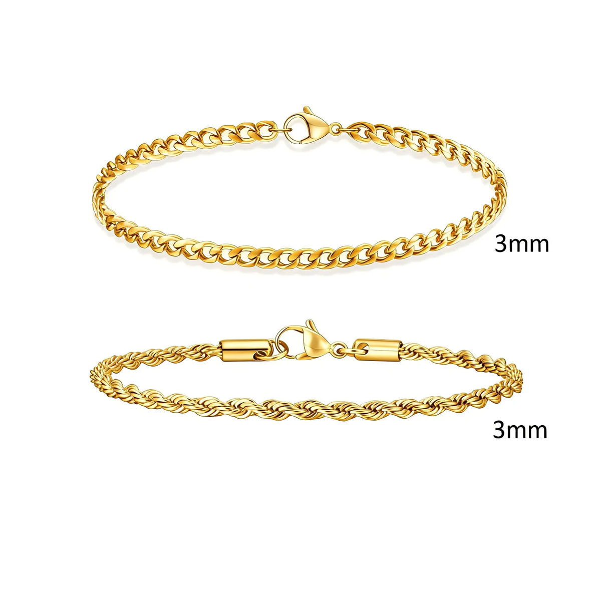Essential Stainless Steel Chain Duo