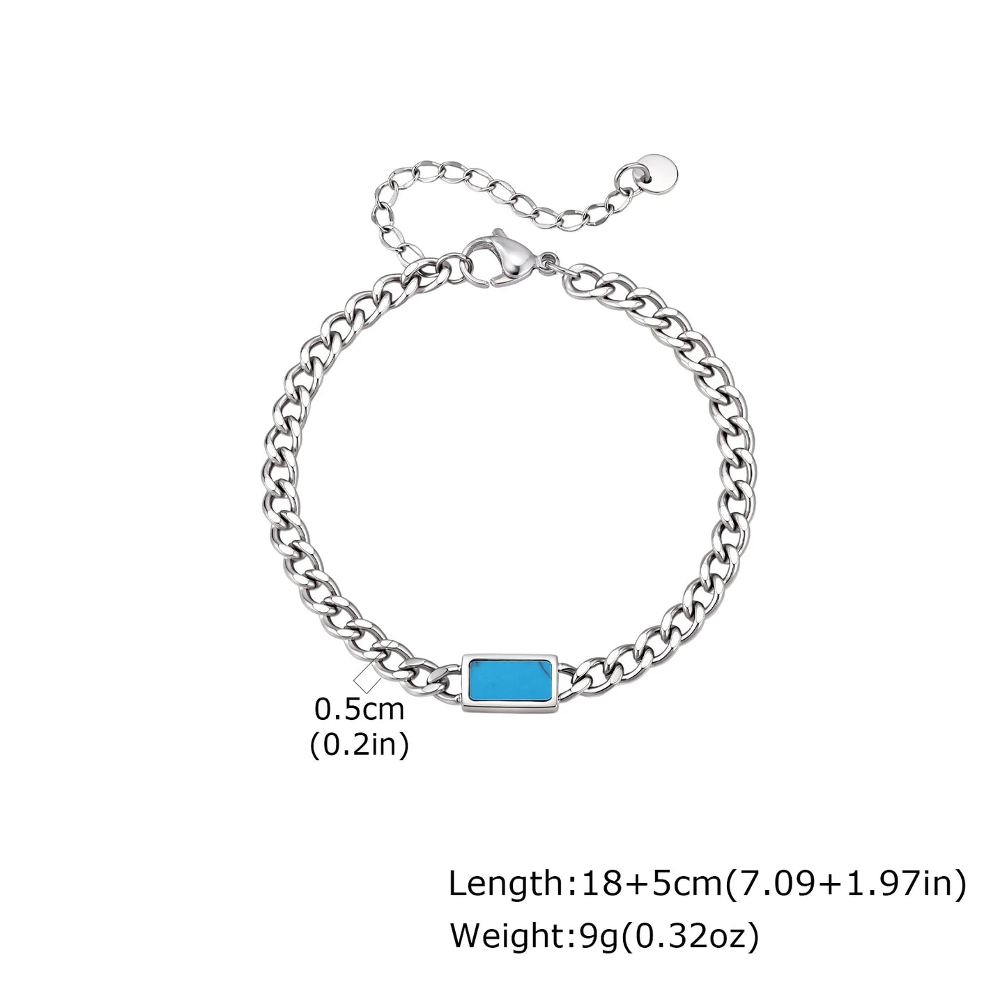 Polished Six-Sided Men's Curb Bracelet
